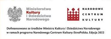 Logo Ministerstwa Kultury i Dziedzictwa Narodowego oraz Narodowego Centrum Kultury i